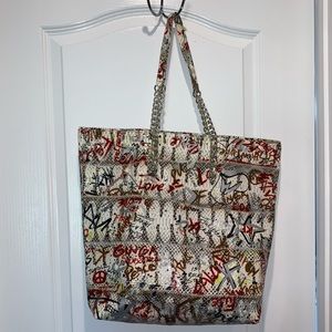 fatto a mano carlos falchi graffiti tote